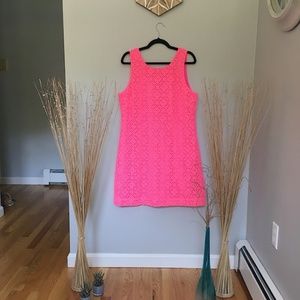 Lilly Pulitzer Callie Knit Lace Shift Dress XL